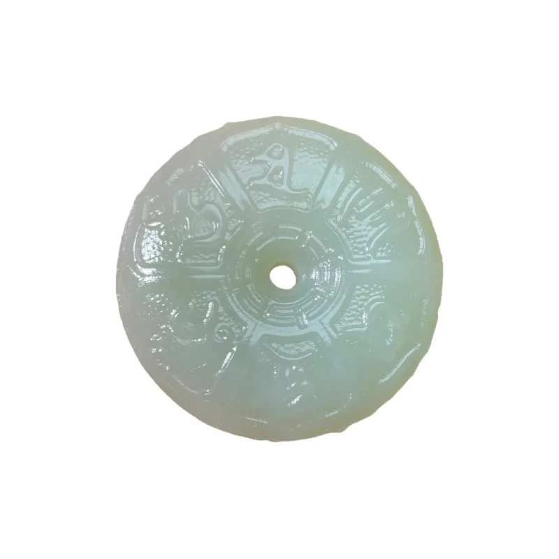 BUDOUXIAOAI Hetian Jade Pendants White Jade/Pale Greenish White Jade Unisex-0