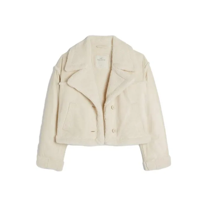 Hollister Jackets Women's Cream-0