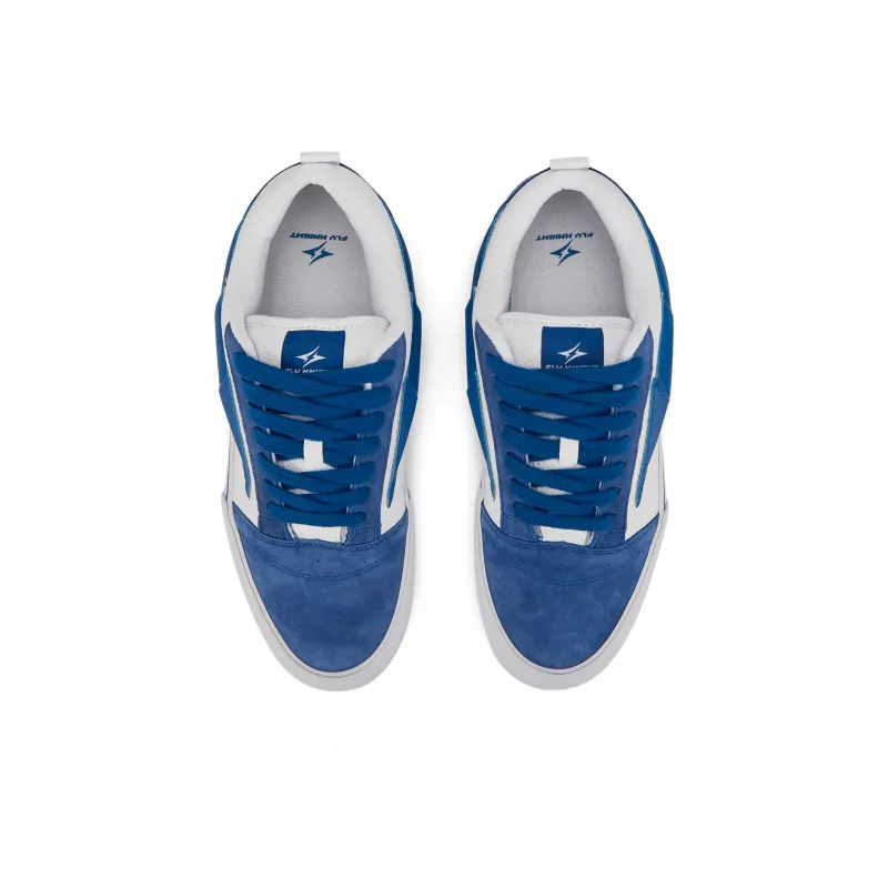Fei Jue Coverage Abrasion Resistant Low Top Skateboard Shoes Unisex Sky Blue-3