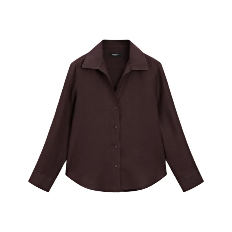 Massimo Dutti Shirt Women's Dark Purple-0