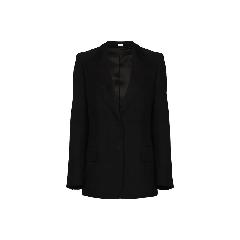 GUCCI Logo jacquard Blazer-0