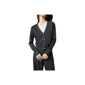 Late White Knitwear Women's Dark Gray
