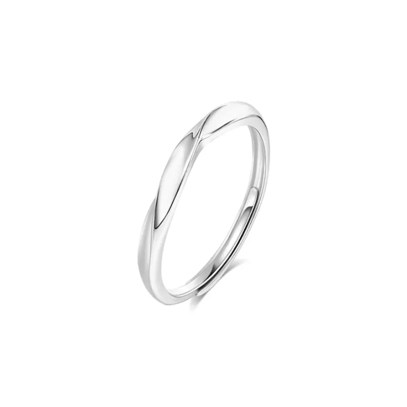 BLANK IN BLANK Sterling Silver Rings Unisex-5
