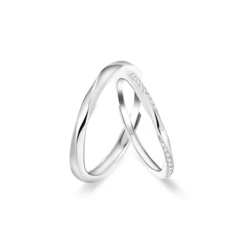 Love Link 925 Sterling Silver Rings Unisex