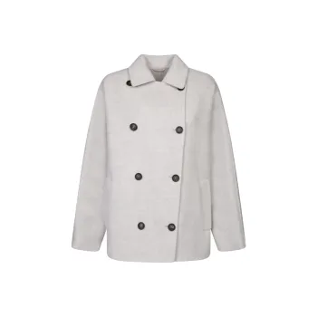 Brunello Cucinelli Double-Breasted Long Sleeved Coat