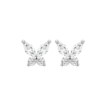Daisy Dream 999 Fine Silver Stud Earrings Women's