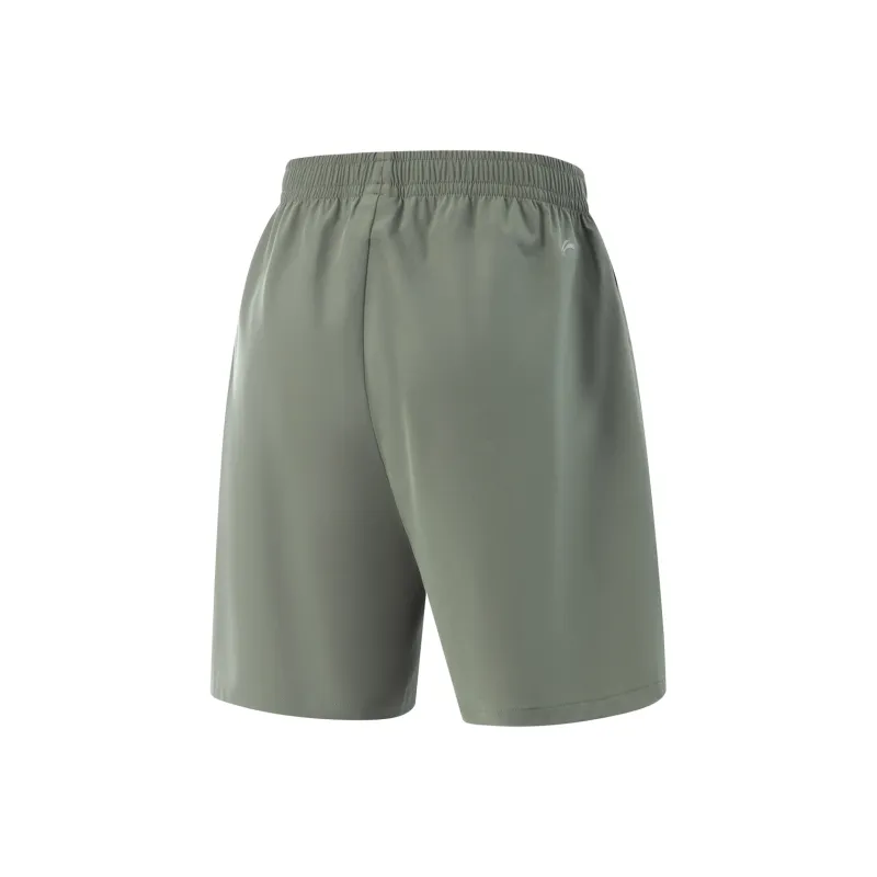 LiNing Fitness Series Sports Shorts Men's Snail Smoky Green-1