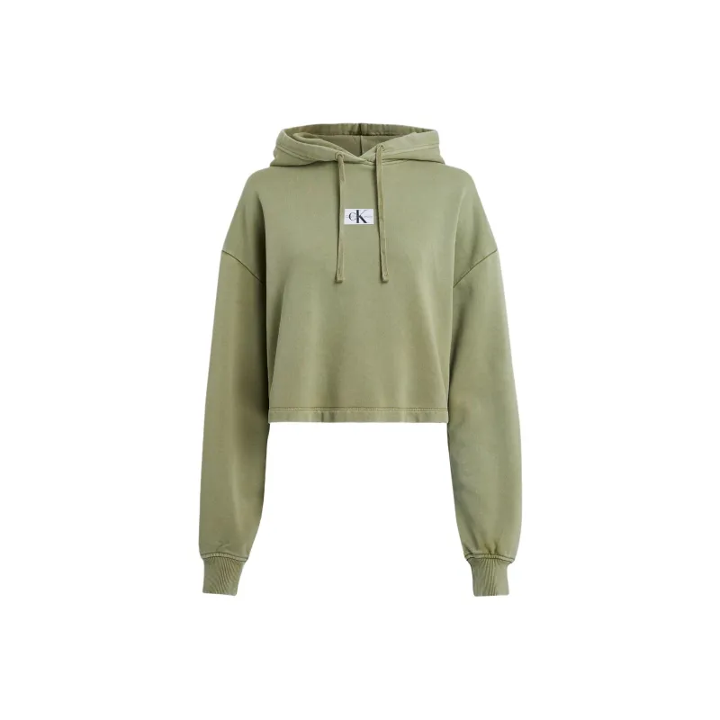 CALVIN KLEIN Sweatshirt Europe Version Women's Green-0