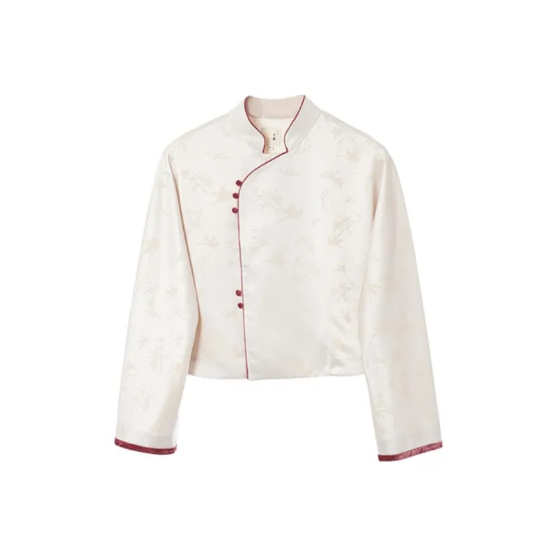 Ginger Jackets Coats Women's Elegant White-0