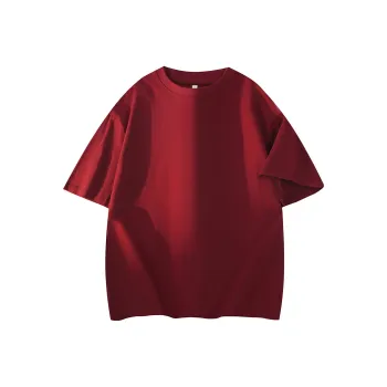 Lulifama T Shirt Unisex Burgundy