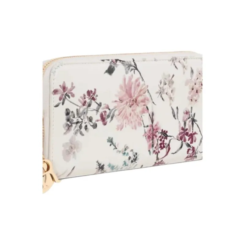 DIOR Lady Dior Lambskin Wallet Women's Multicolor-3
