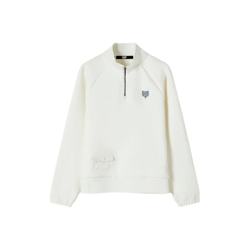 KARL LAGERFELD FW24 Sweatshirt Women's Ecru-0