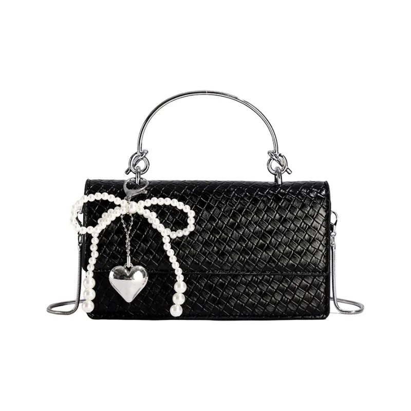TOUTSEUL YOLO Pu Crossbody One Shoulder Handbag Women's White/Silver/Black-6