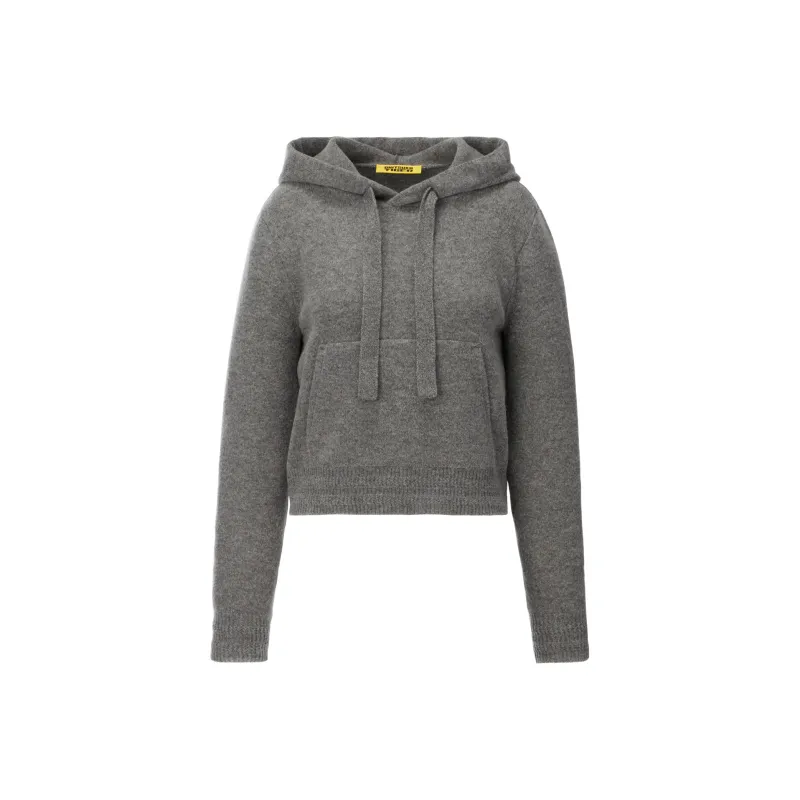 Onitsuka Tiger WS KNIT HOODIE Knitwear Women's Heather Gray-0