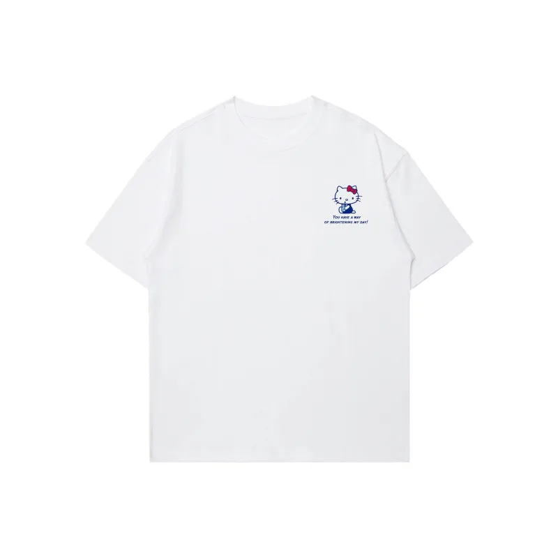 Sanrio x HelloKitty Hello Kitty T Shirt Unisex Black, White-2