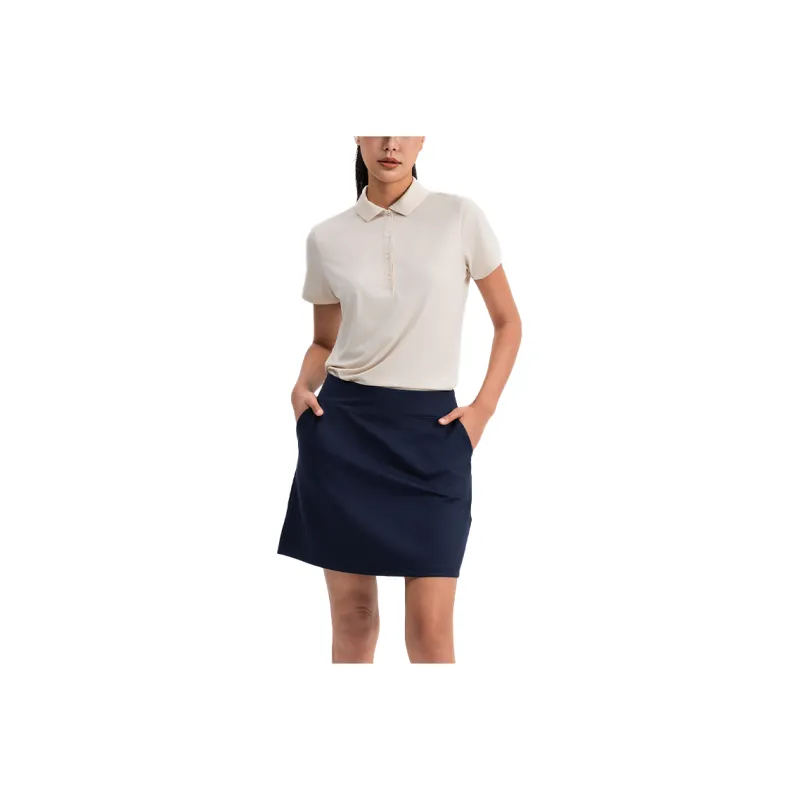 DECATHLON 500 Series Polo Shirt Women's Cream Beige-0
