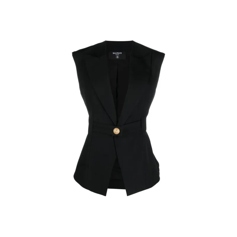 BALMAIN Sleeveless Single breasted Jacket-0