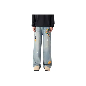 BENGEN Jeans Unisex Blue