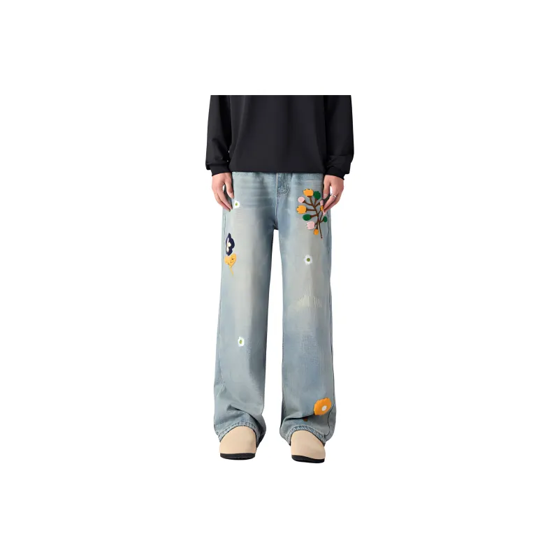 BENGEN Jeans Unisex Blue-0