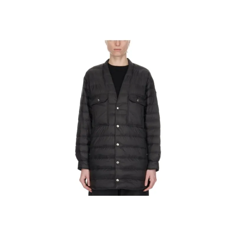 RICK OWENS RICK OWENS X Moncler Woven Outershirt Black-0