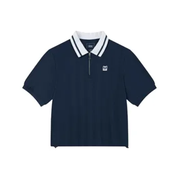 QIAODAN Sports Life Collection Polo Shirt Women's Night Ink Blue