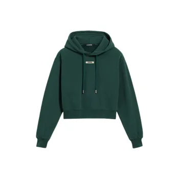 Jacquemus Logo Patch Drawstring Hoodie