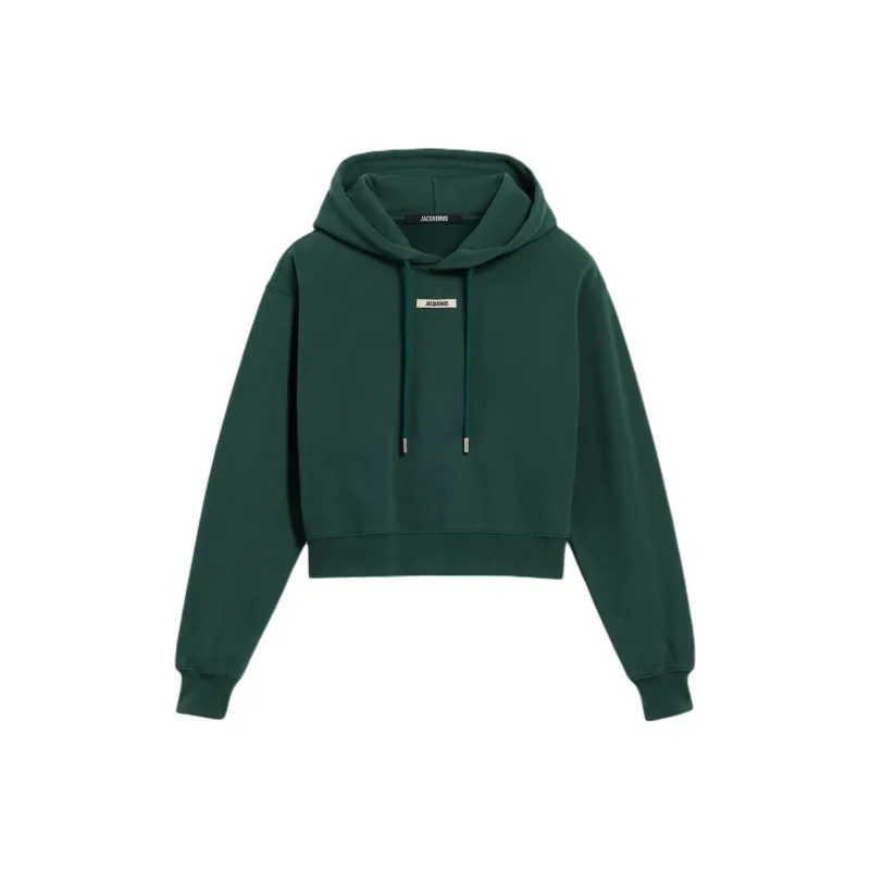 Jacquemus Logo Patch Drawstring Hoodie-0