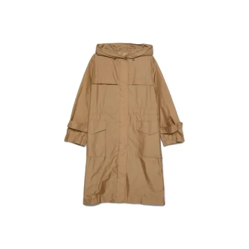 Moncler Coats Women's Brown