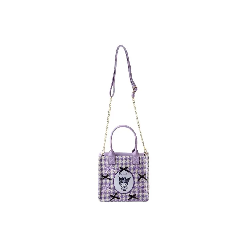 Sanrio Kuromi Collaboration PU One Shoulder Handbag Mini Women's Purple-0