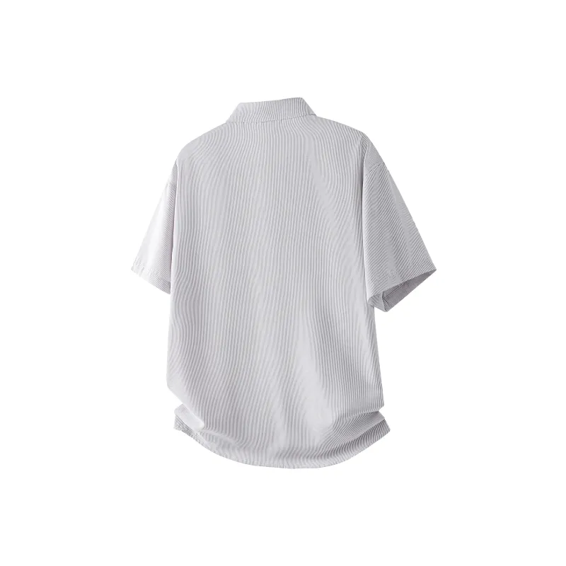 SOIE Shirt Unisex Yellow With White Stripes-20
