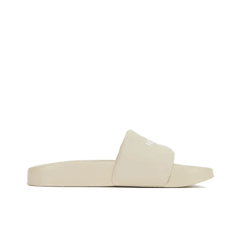 THE NORTH FACE BASIC SLIDE Quiet Slip Resistant Slide Slippers Unisex Ecru-1
