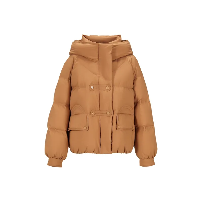 XIANGYING Down Jacket Women's Orange-0