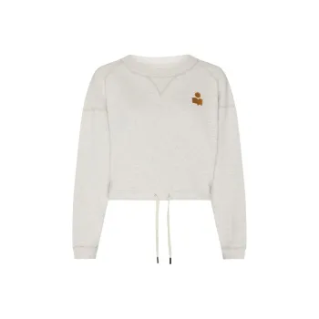 ISABEL MARANT ETOILE Margo Drawstring Cropped Sweatshirt