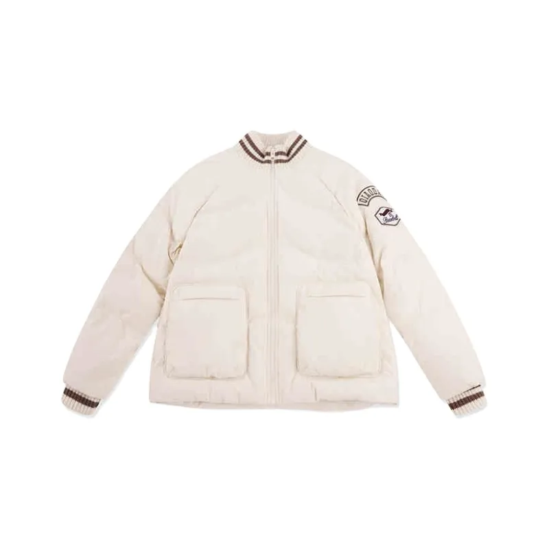 QIAODAN Sports Life Collection Down Jacket Women's Cream White-0