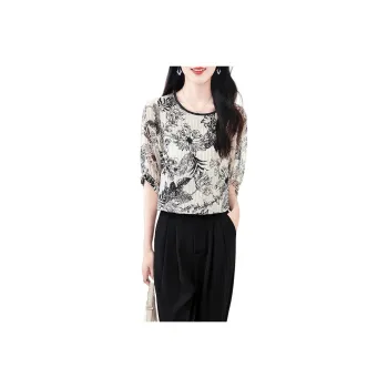 Yi Mengyuan Shirt Women's Ink Wash Style Love