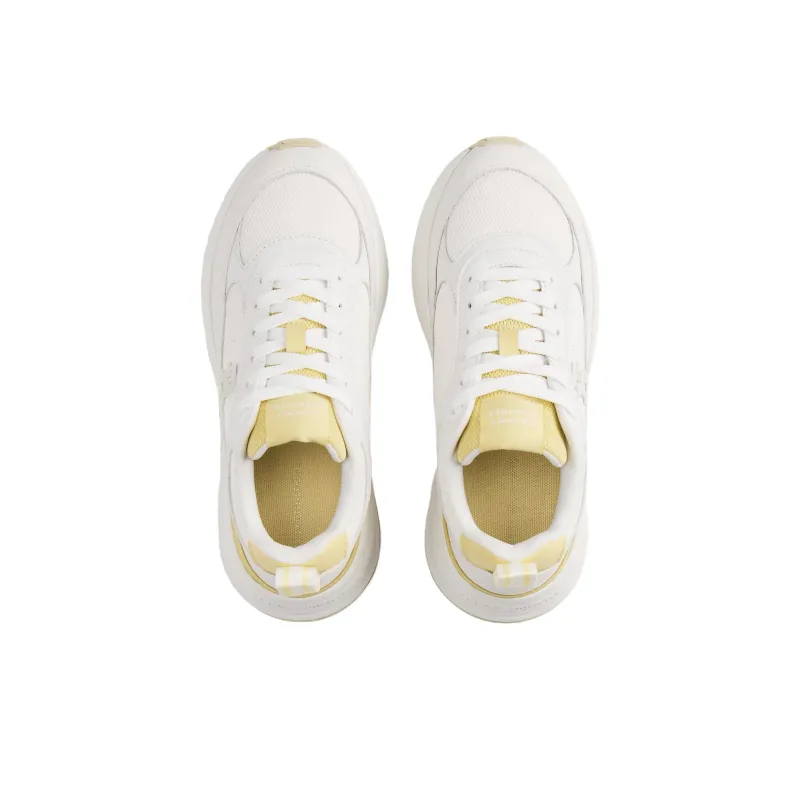 Tommy Hilfiger Trainers Low Top Casual Shoes Women's Beige Yellow-3