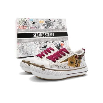 SESAME STREET Platform Canvas Shoes Unisex