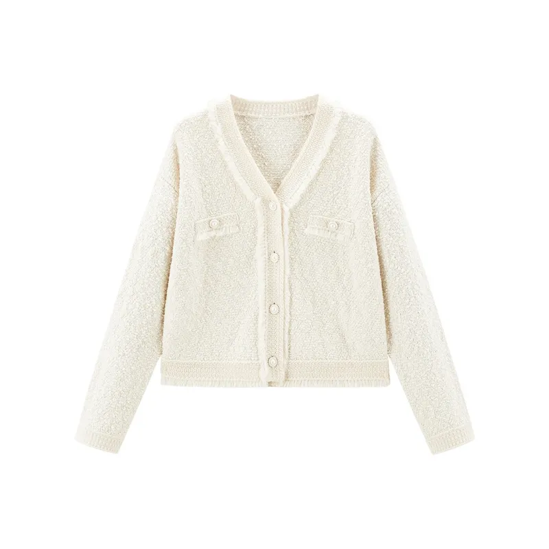 LEDIN Knitwear Women's Mist White-0