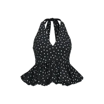 URBAN REVIVO Camisole Women's Black Print