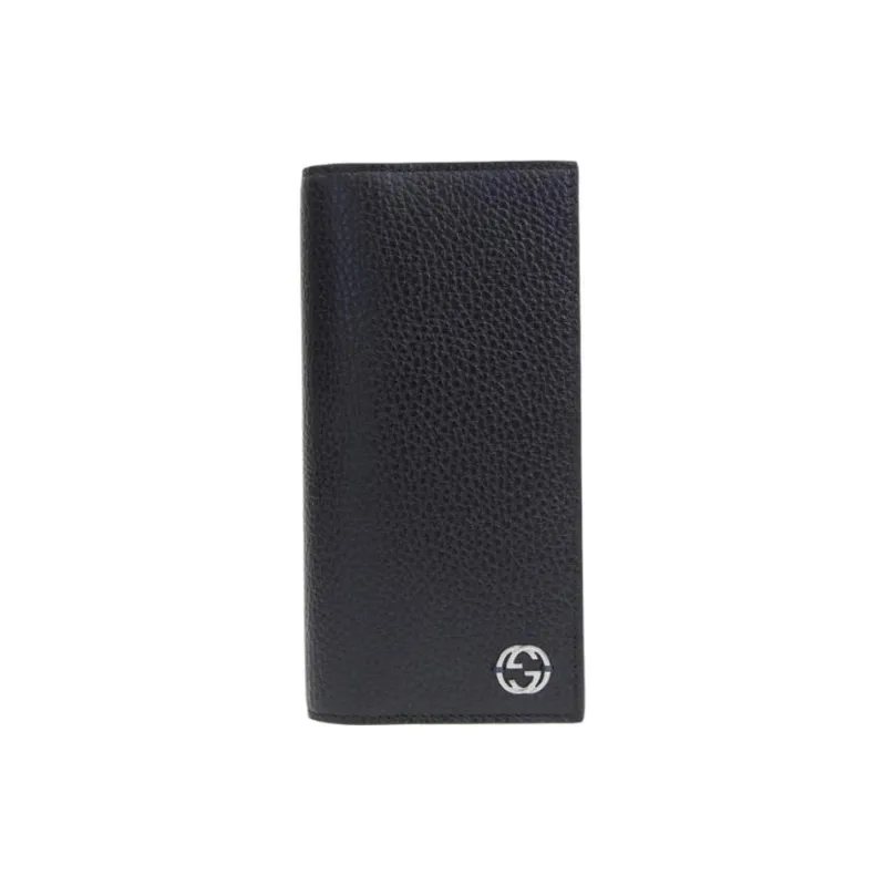 GUCCI Leather Wallet Men's Black & Blue-0