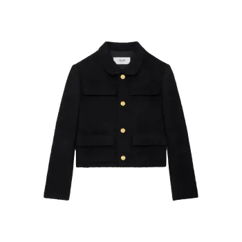 CELINE Saint Germain Jacket In Bouclette Natté