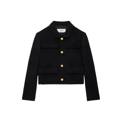 celine and Saint Germain Jacket In Bouclette Natté