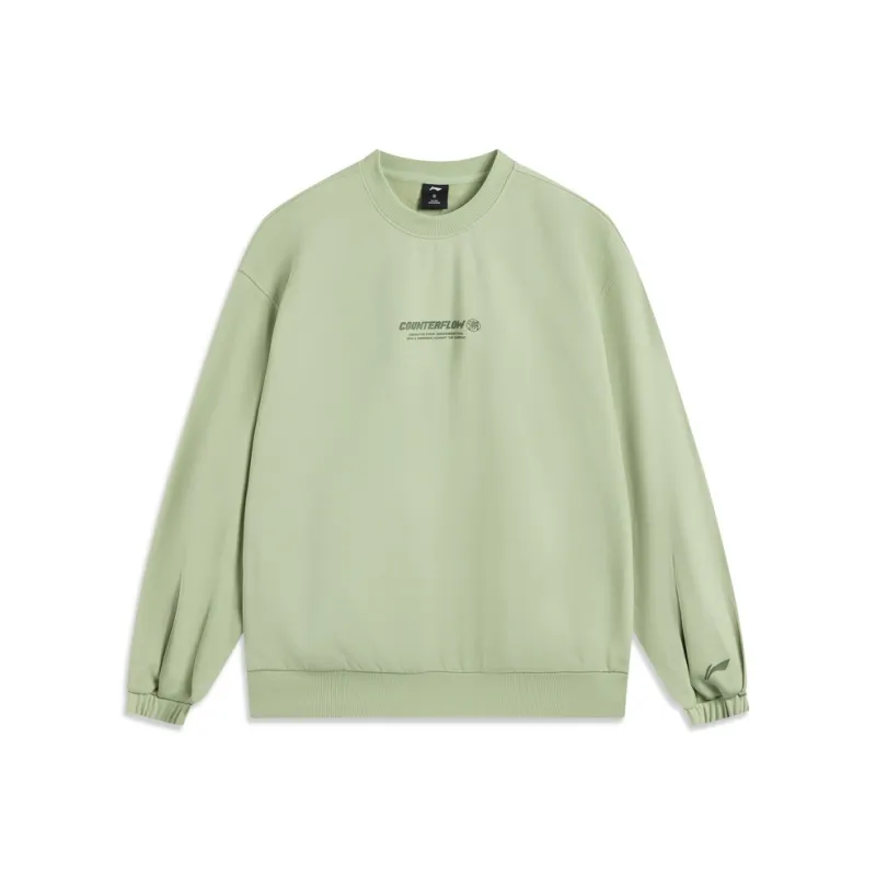 LiNing CF Tracing Sweatshirt Women's Sage Green-0
