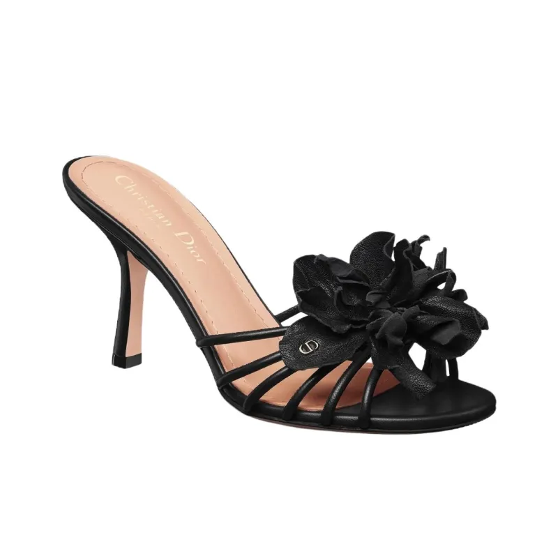 DIOR Blossom Slide Slippers 8.5cm Women's Black-2