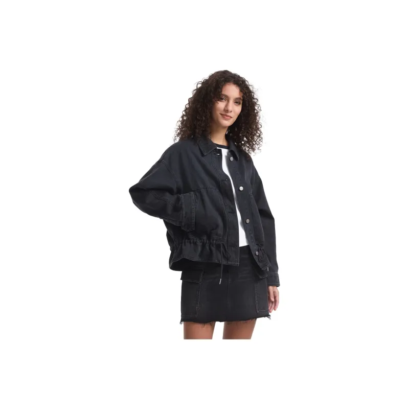 GAP Jacket Women's Black Gray Color-0