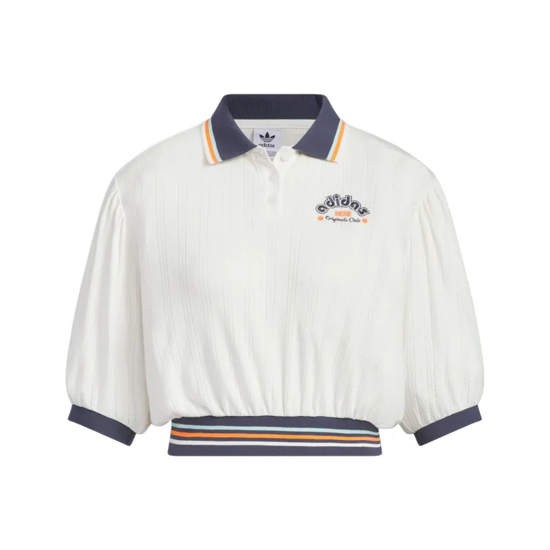 Adidas Originals RETRO Polo Shirt Women's White-0