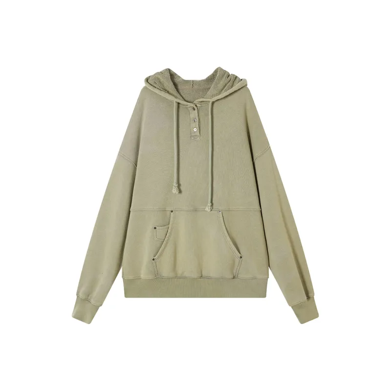 Ouyang Sweatshirt Women's Khaki Green-0