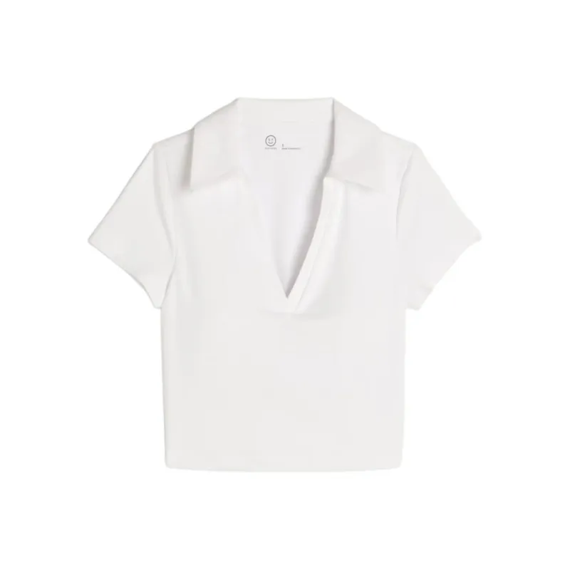 Hollister Polo Shirt Women's White-0