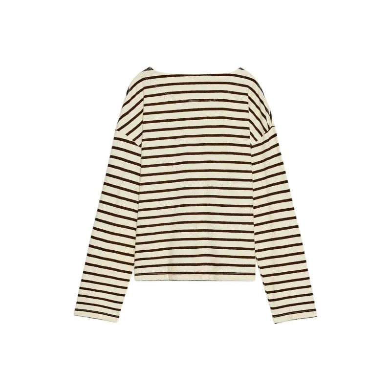 ZARA T Shirt Women's Beige/Brown Yellow-1