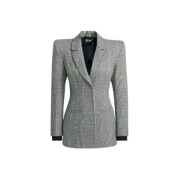 Adidas Ivy Park Halls Of Ivy Suit Jacket White/Black/Semi Solar Slime
